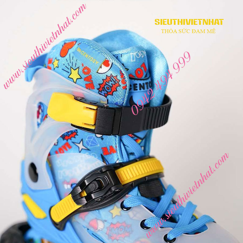 Giày Patin Trẻ Em Centosy Kid Pro 2 Màu Hồng Xanh11