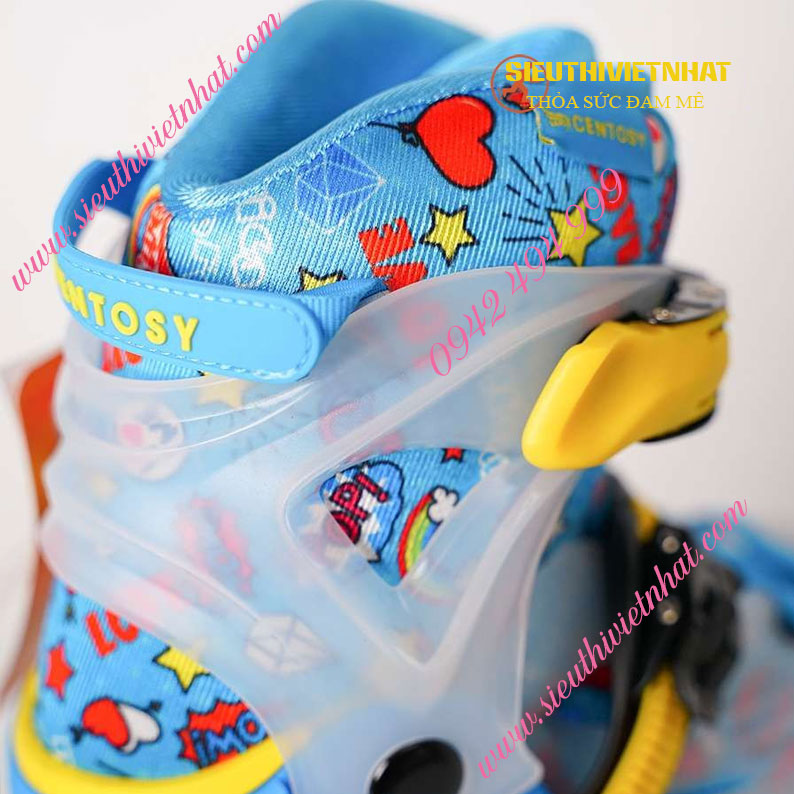 Giày Patin Trẻ Em Centosy Kid Pro 2 Màu Hồng Xanh12