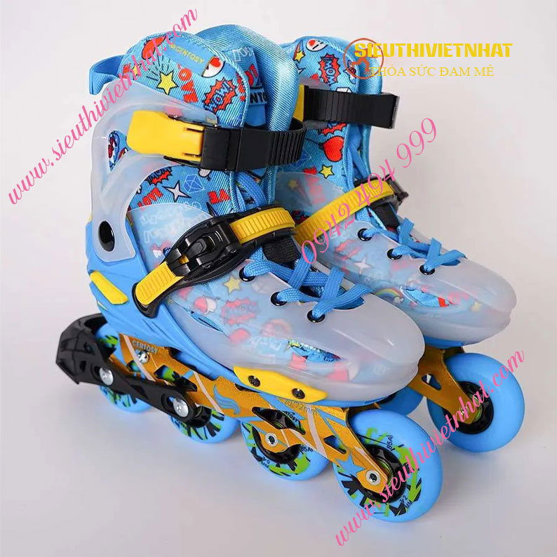 Giày Patin Trẻ Em Centosy Kid Pro 2 Màu Hồng Xanh6